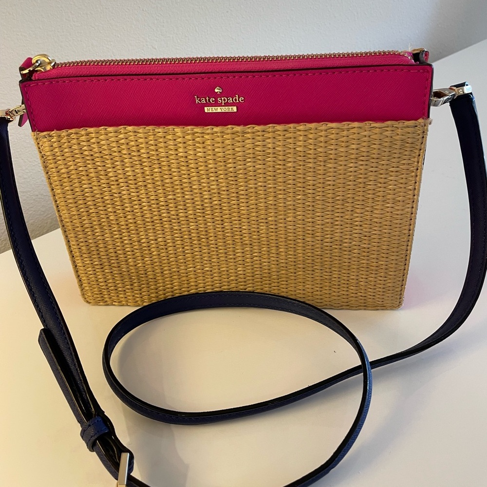 Kate Spade Mini Multicolored Canvas Crossbody, New